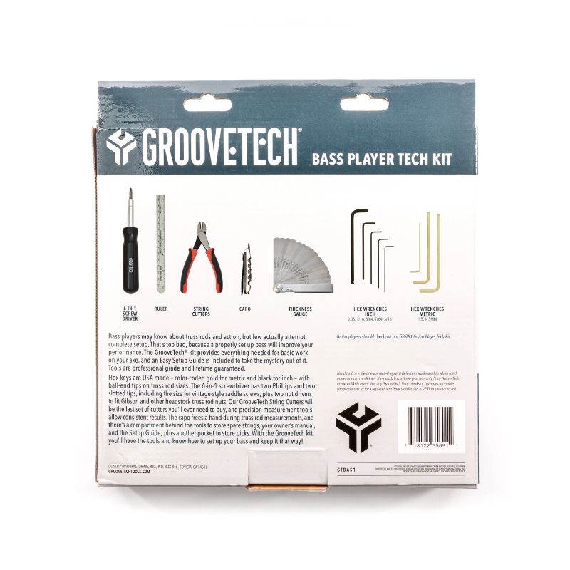 DUNLOP GTBAS1 GROOVETECH® BASS PLAYER TECH KIT
