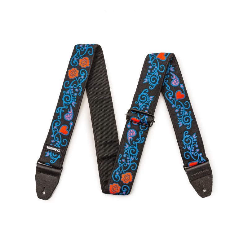 DUNLOP JH24 JIMI HENDRIX™ BLACKLIGHT MONTEREY BLUE STRAP