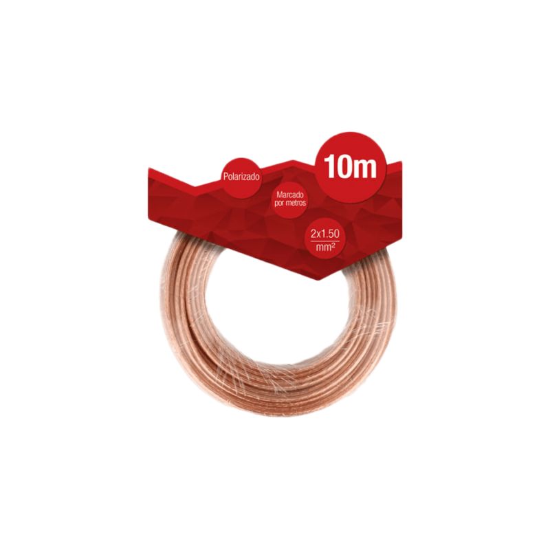 NEXT AUDIO SPEAKER CABLE 2X1.5 mm , 10 METERS LONG - NO PLUGS