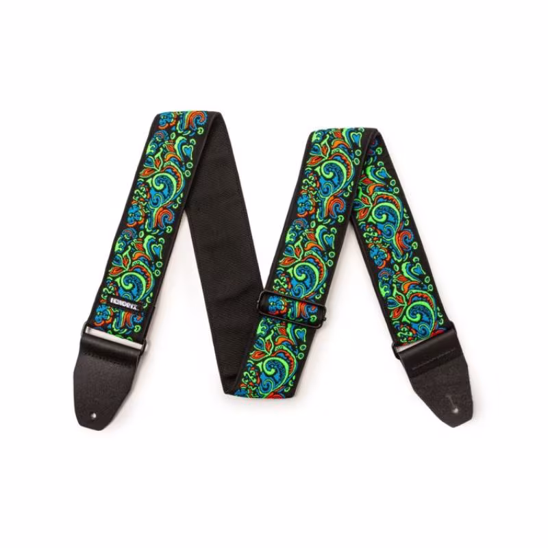DUNLOP JH27 JIMI HENDRIX™ BLACKLIGHT LOVE DROPS BLUE STRAP