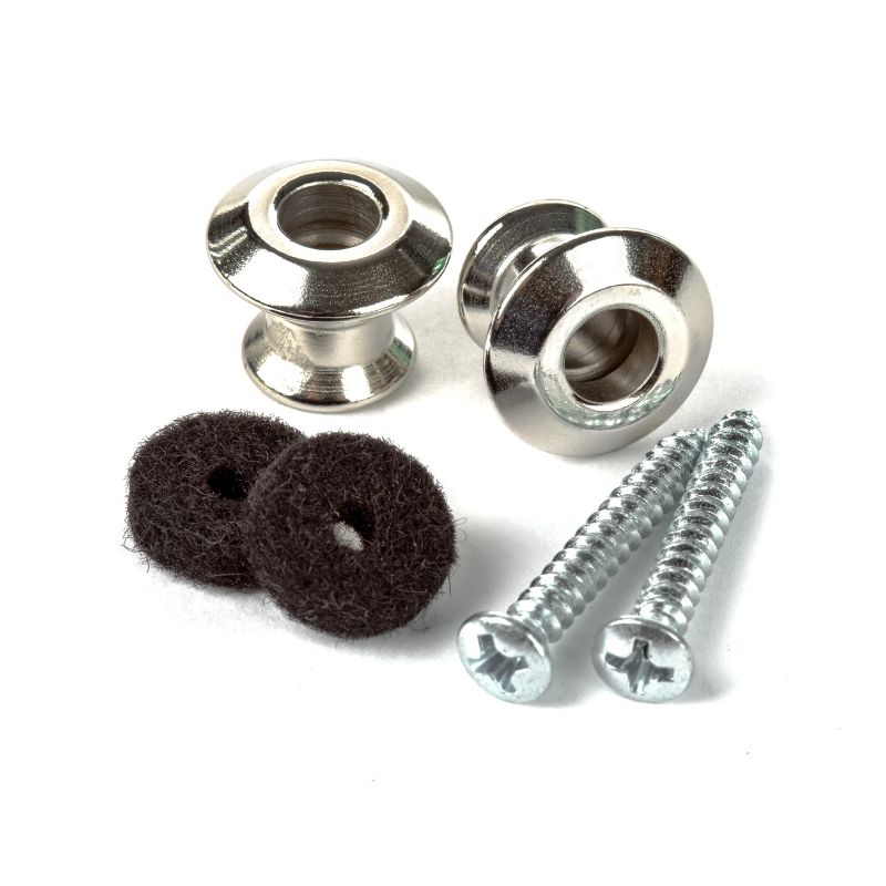 DUNLOP 2PSLS031N STRAPLOK® DUAL DESIGN STRAP BUTTON SET - NICKEL