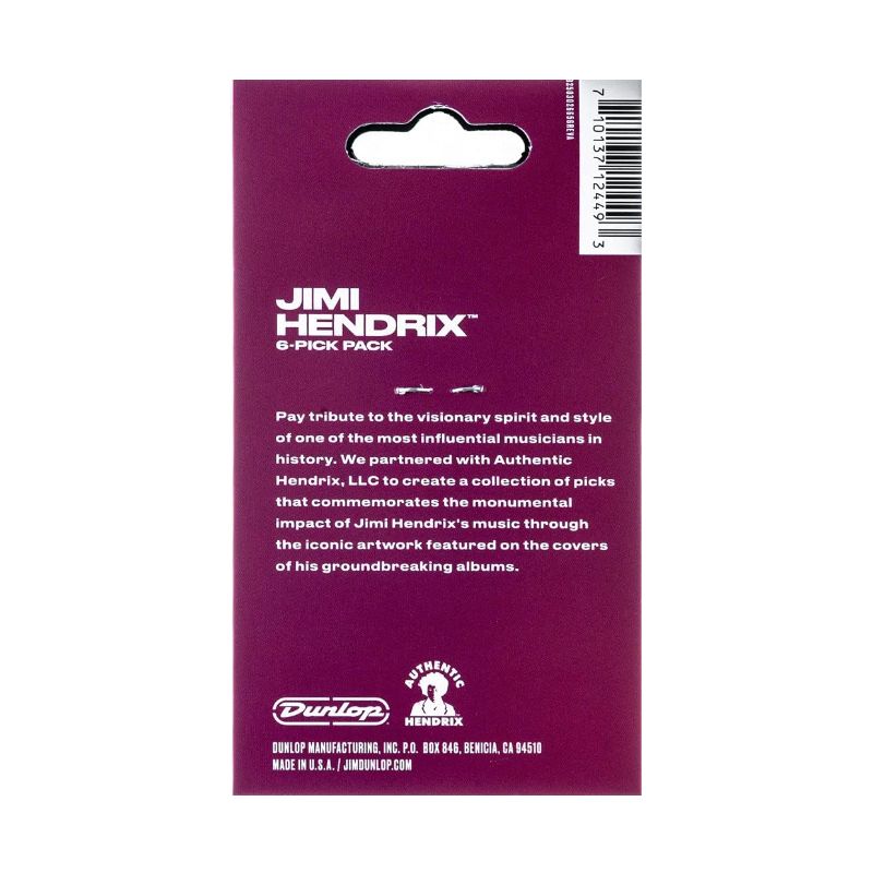 DUNLOP JIMI HENDRIX™ ELECTRIC LADYLAND PICK JHP03H 6PLYPK