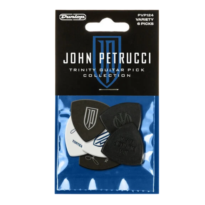 DUNLOP JOHN PETRUCCI TRINITY GUITAR PICK COLLECTION - 6 PACK PVP124