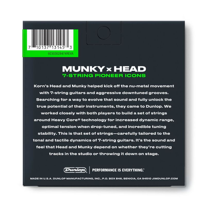 DUNLOP HEAVY CORE® KORN GUITAR STRINGS KRHCN10657