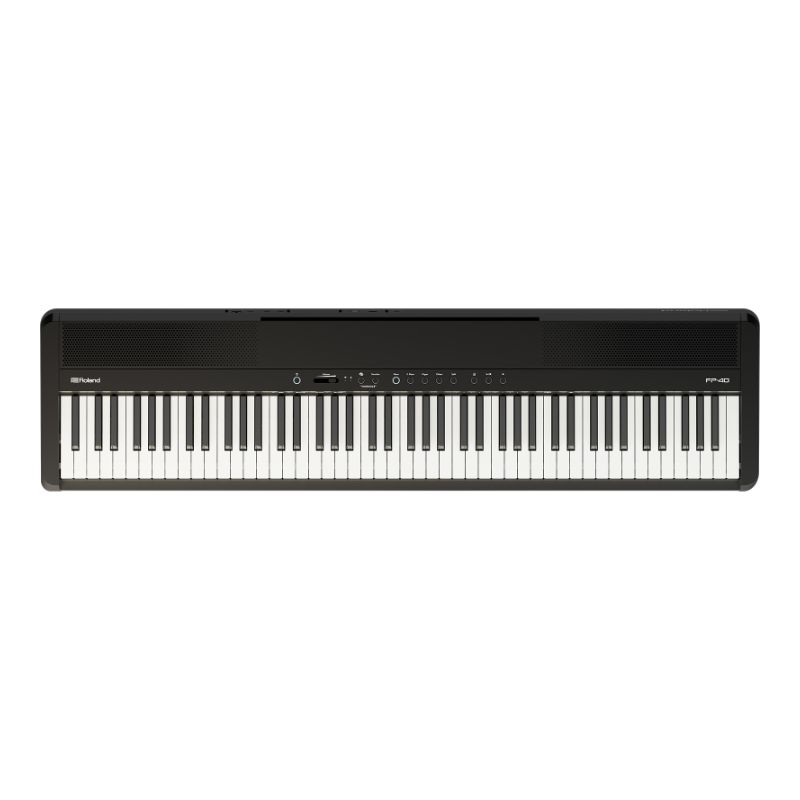 ROLAND FP-40BK - BLACK COLOR COMPACT PIANO w/h 88 NOTE WEIGHTED KEYS