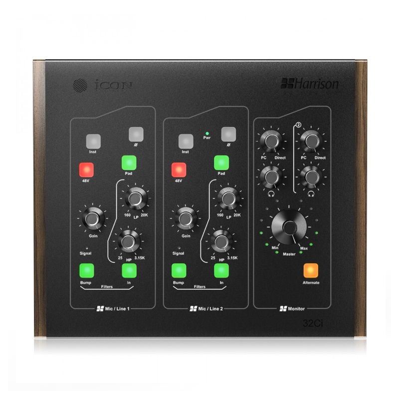 ICON 32CI PRO AUDIO INTERFACE ,The Harrison, Analog MicPreamps