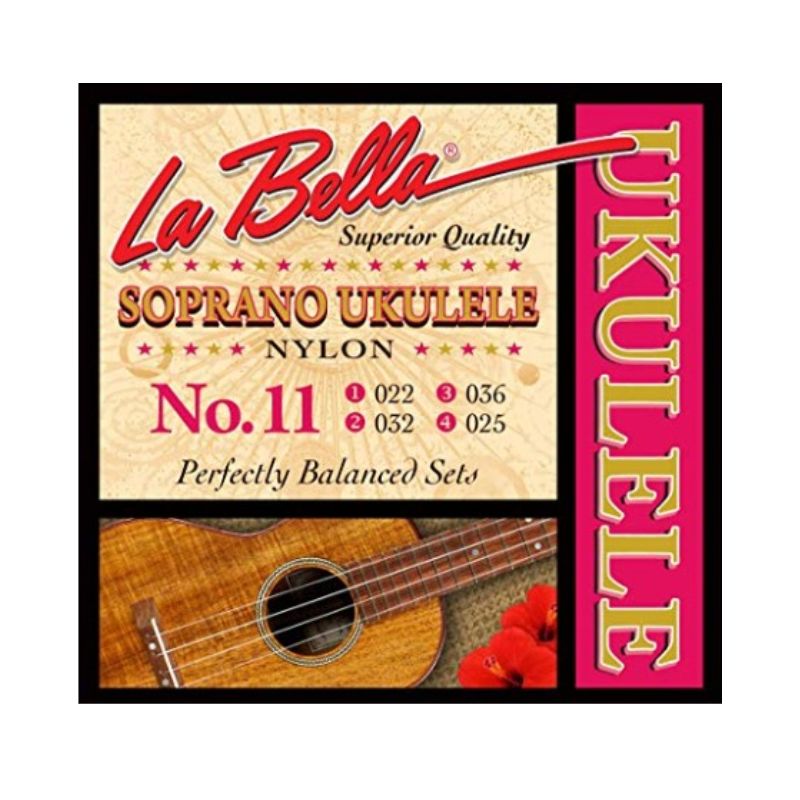 LA BELLA 11 Soprano Ukulele,Nylon SET STRINGS