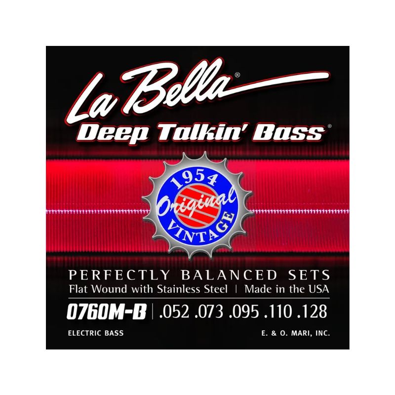 LA BELLA 0760M-B Deep Talkin Bass® 052-128 5 STRING BASS STRINGS